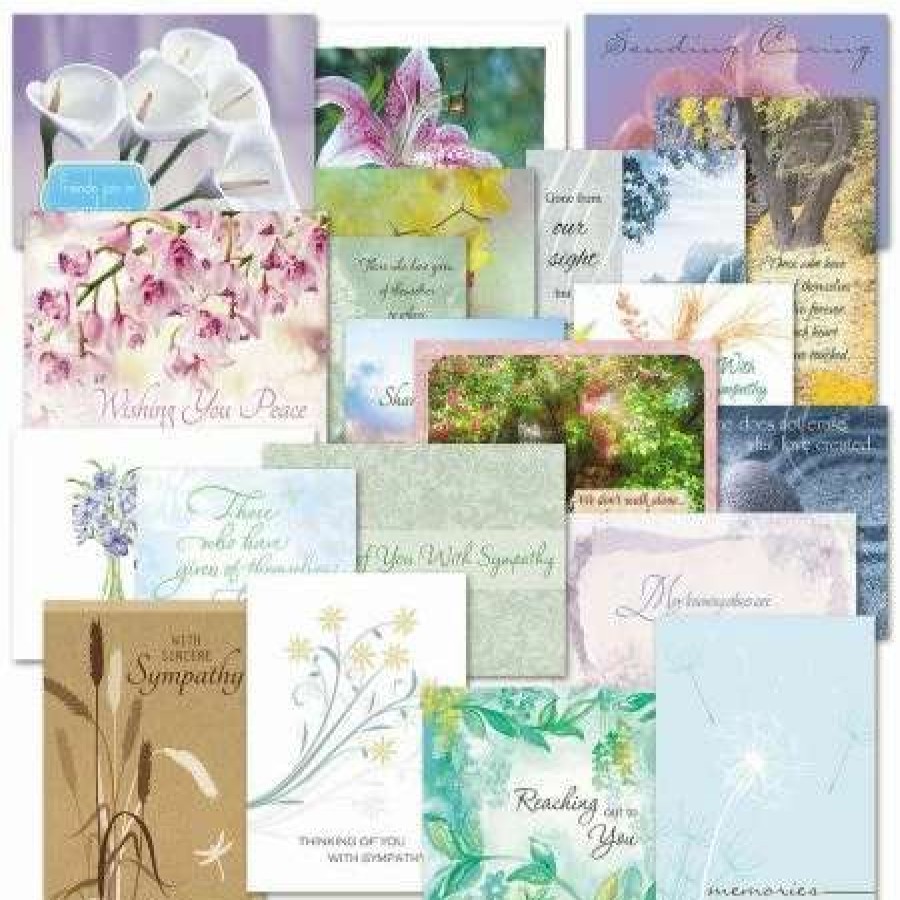 Greeting Cards & Stationery * | Mega Sympathy Cards Value Pack