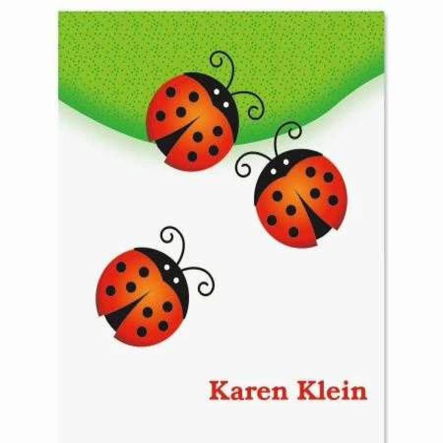 For Kids * | Ladybug Personalized Note Cards