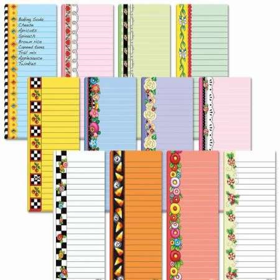 Greeting Cards & Stationery * | Mary Engelbreit Seasonal Magnetic Shopping List Pads