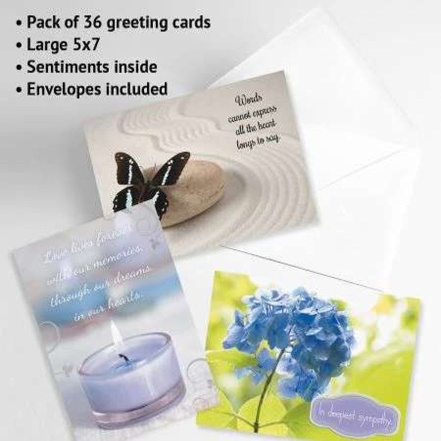 Greeting Cards & Stationery * | Sympathy Cards Mega Value Pack ...