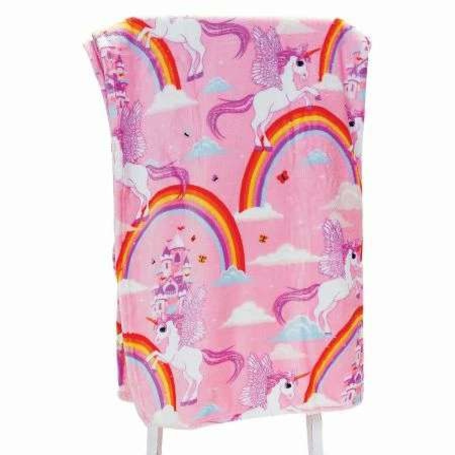 For Kids * | Unicorn Plush Throw