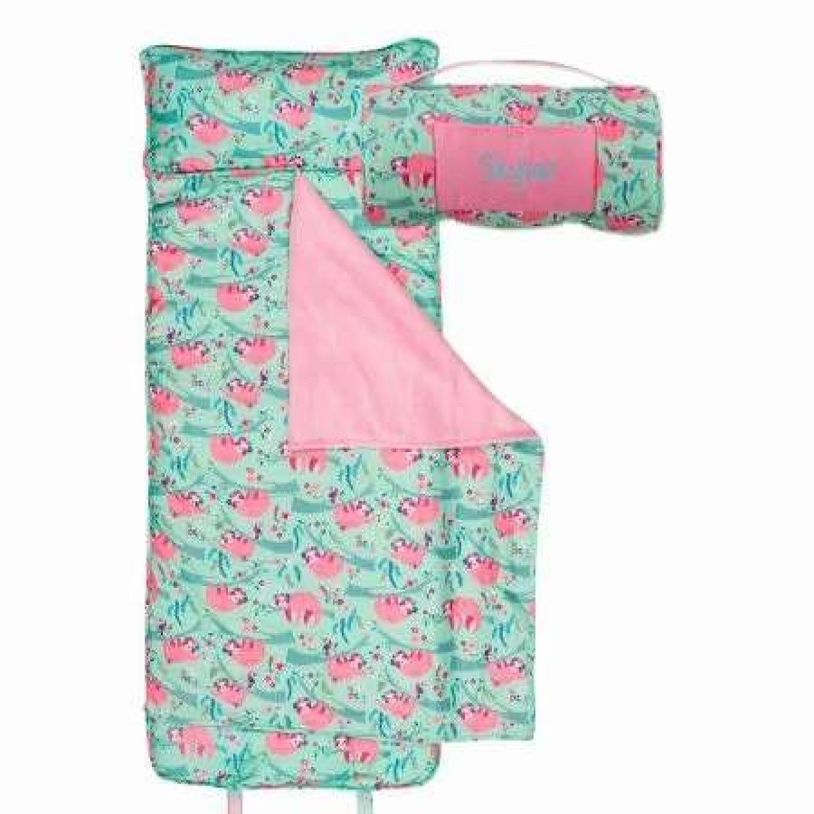 For Kids * | Pink Sloth Print Nap Mat By Stephen Joseph