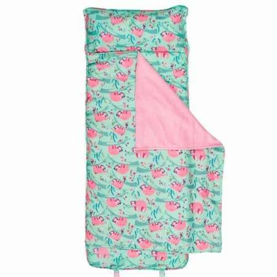 For Kids * | Pink Sloth Print Nap Mat By Stephen Joseph