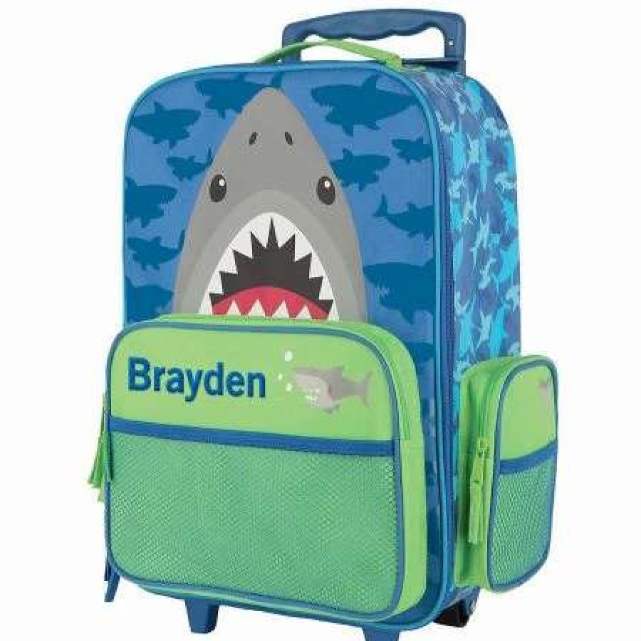 For Kids * | Shark 18 Personalized Rolling Luggage By Stephen Joseph