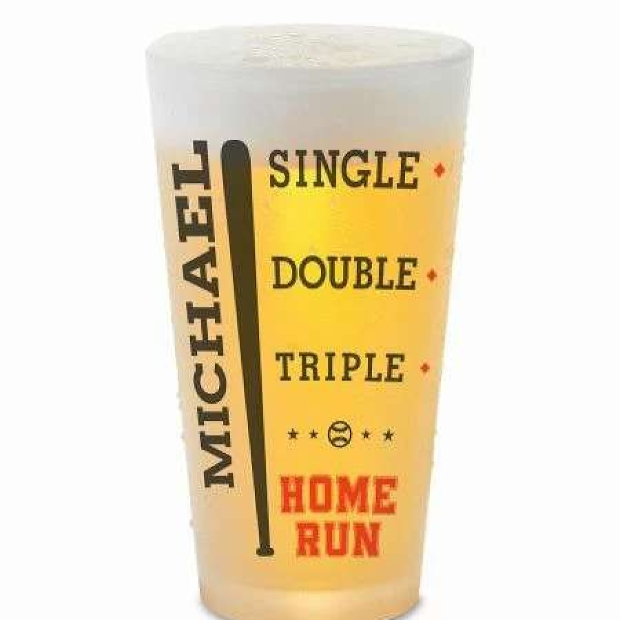 For Home * | Baseball Personalized Pint Beer Glass