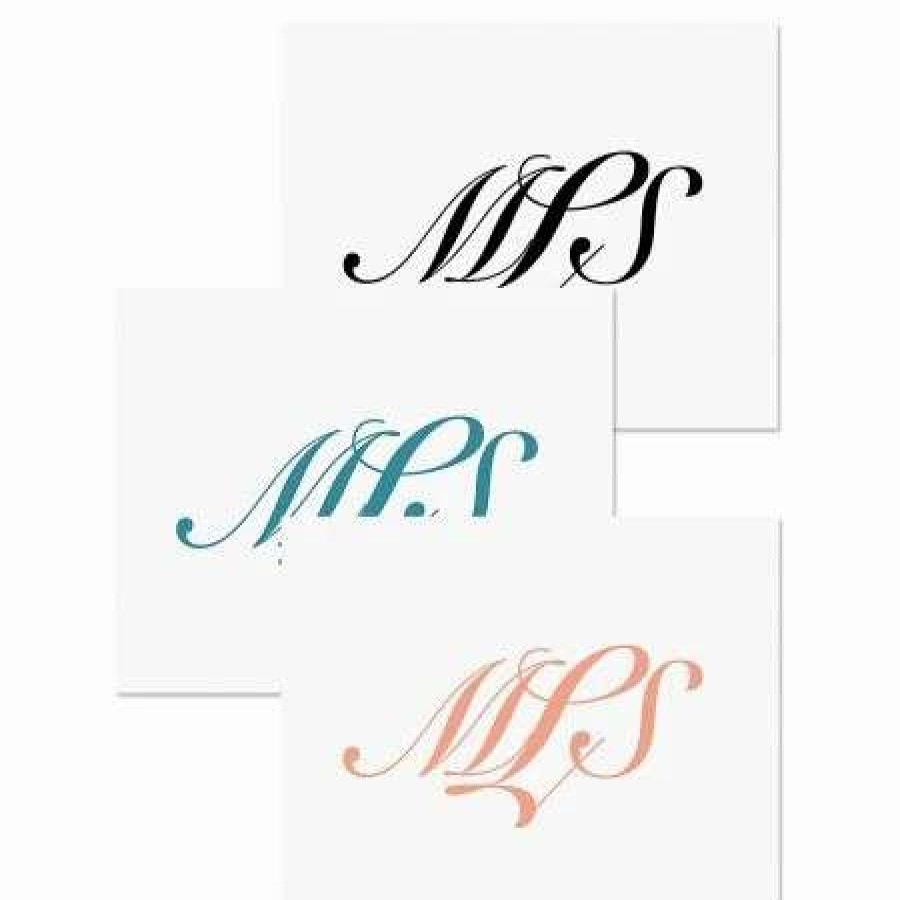 Holidays & Events * | Elegant Monogram Personalized Note Cards