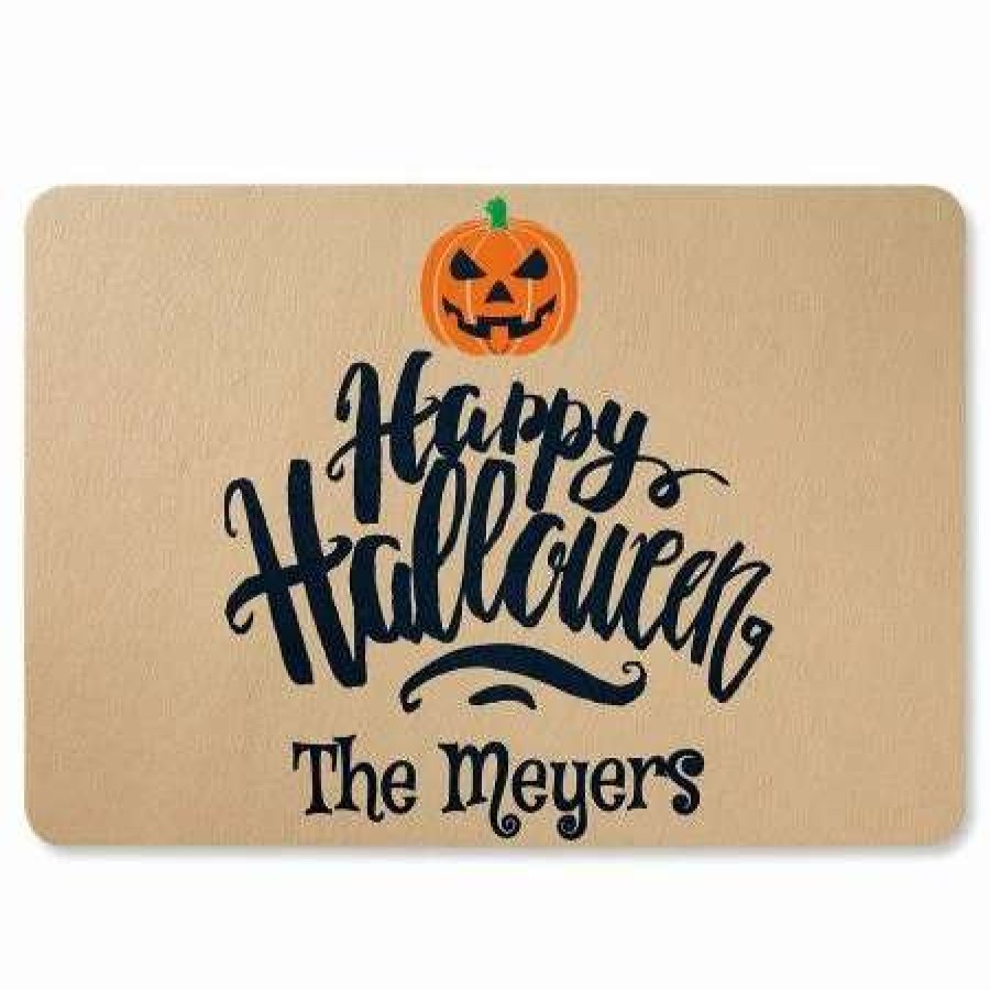 Holidays & Events * | Happy Halloween Personalized Doormat