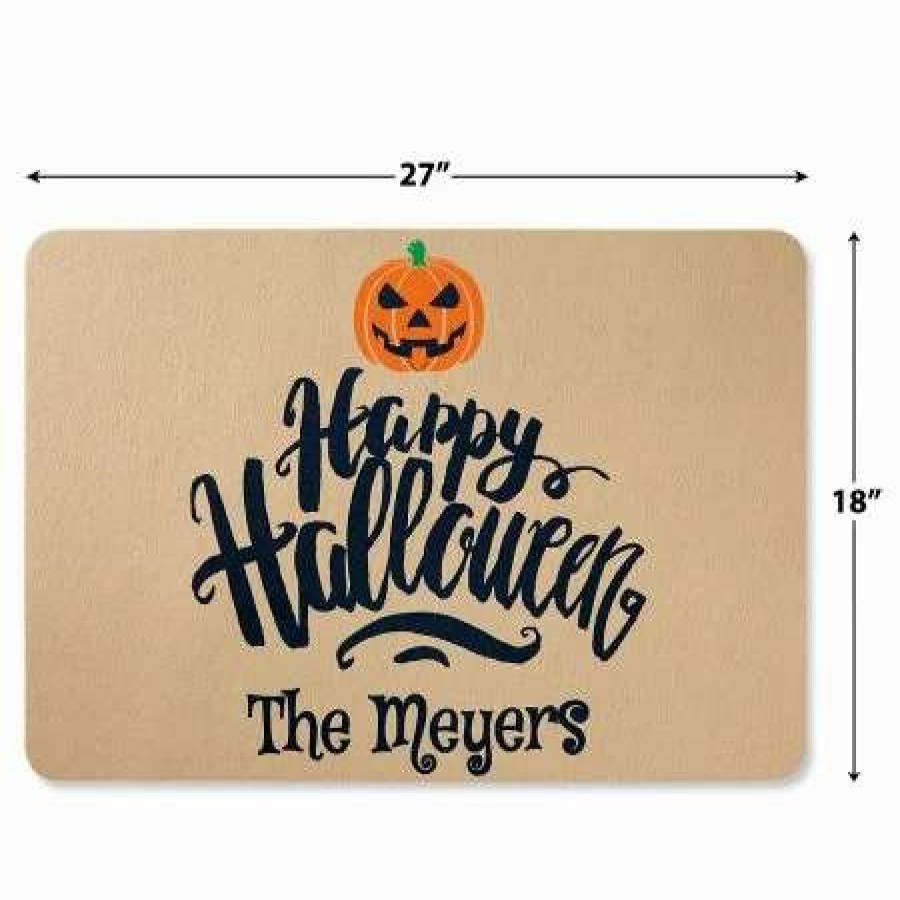 Holidays & Events * | Happy Halloween Personalized Doormat