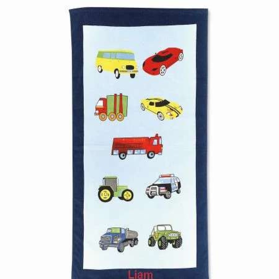 For Kids * | Cars Personalized Beach Towel