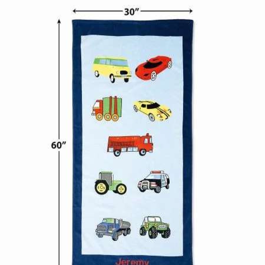 For Kids * | Cars Personalized Beach Towel