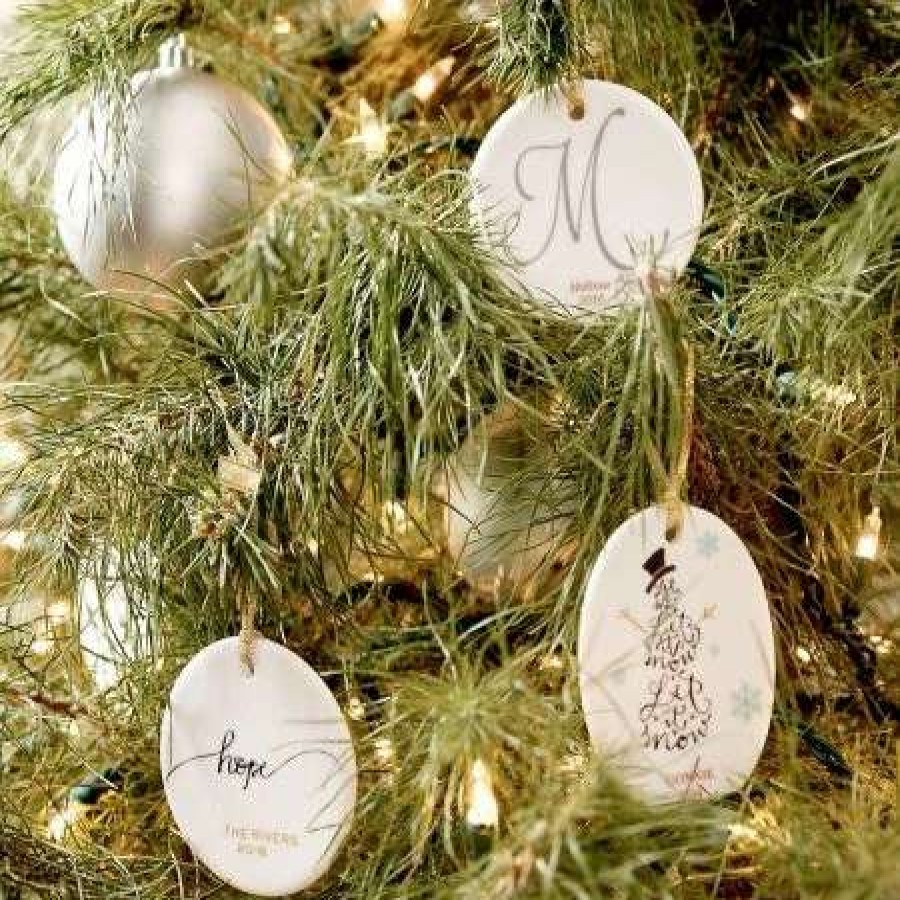 Holidays & Events * | Personalized Hope Round Christmas Ornaments