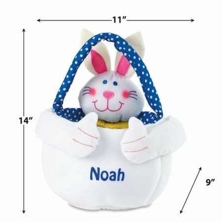 For Kids * | Kids Personalized Easter Bunny Basket