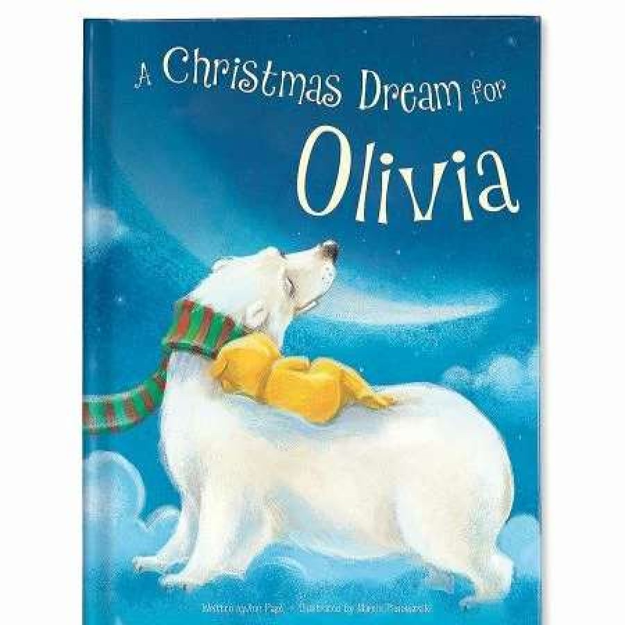 For Kids * | A Christmas Dream For Me Personalized Storybook With Plush Polar Bear