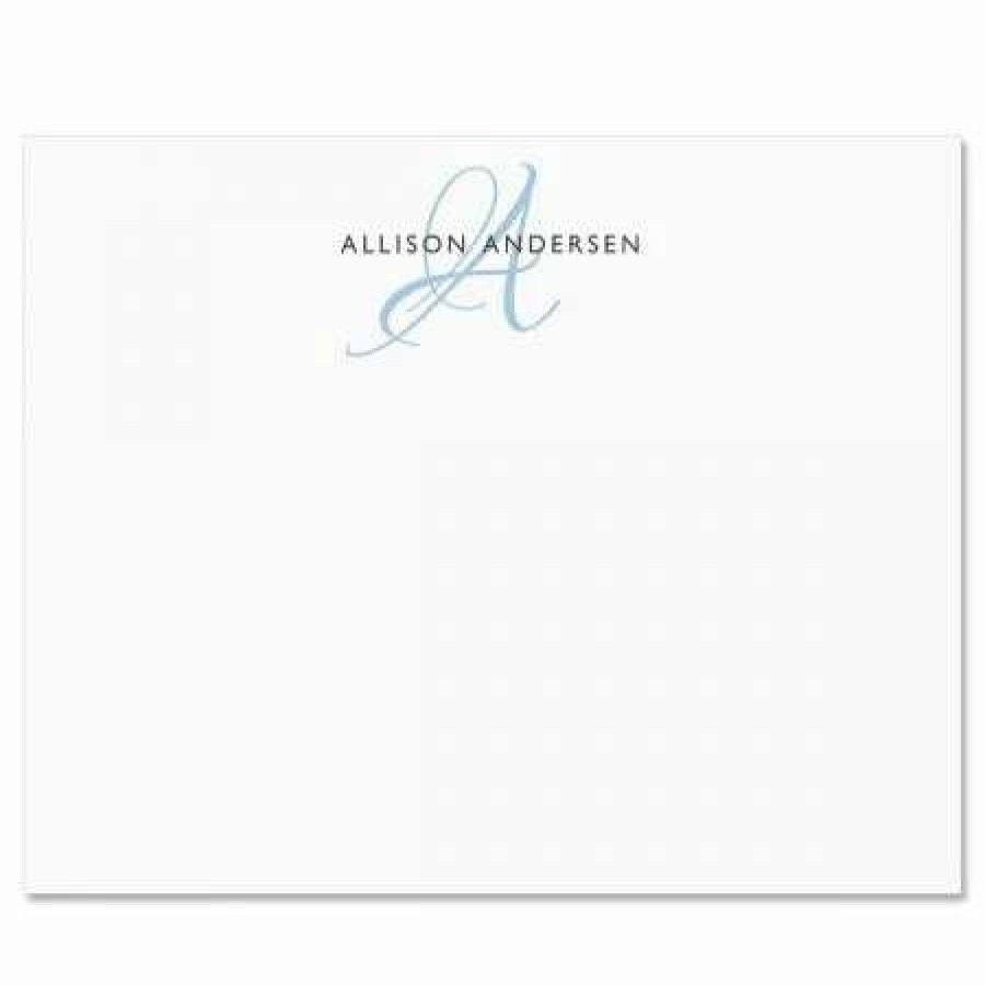 Holidays & Events * | Initial Flat Correspondence Cards