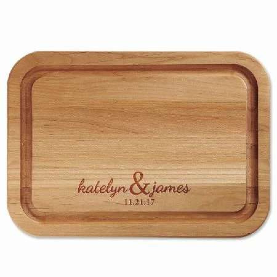 For Home * | Couples Engraved Wood Cutting Board