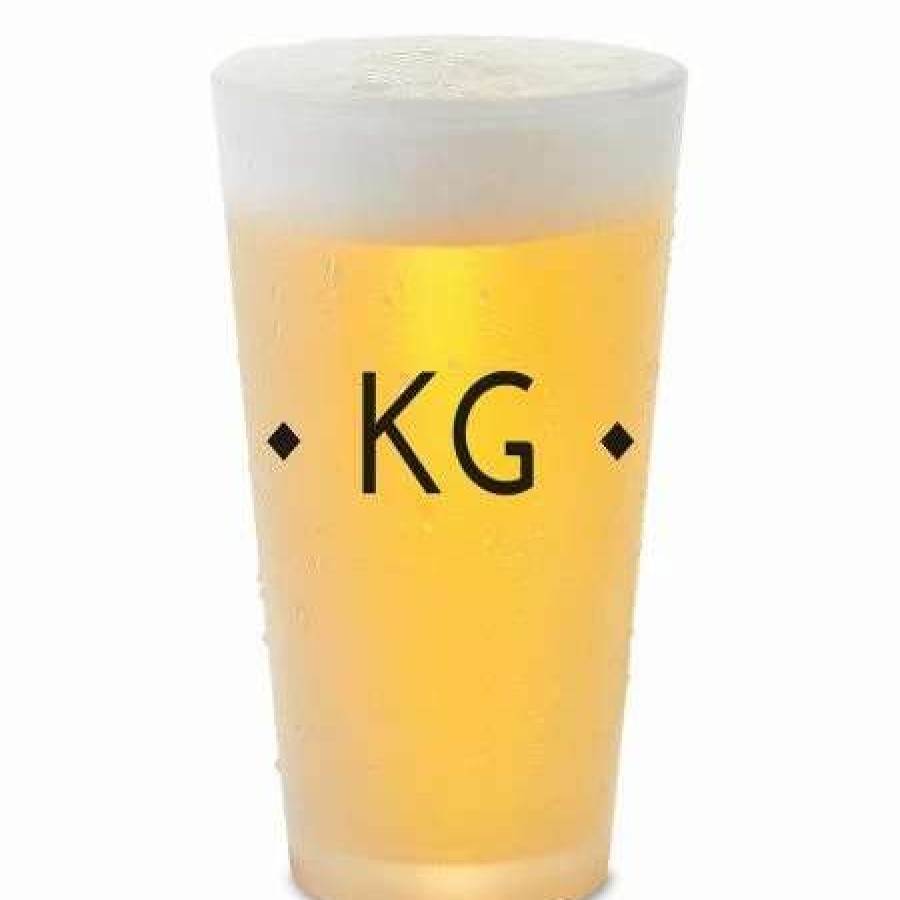 For Home * | Diamond Initials Personalized Pint Beer Glass