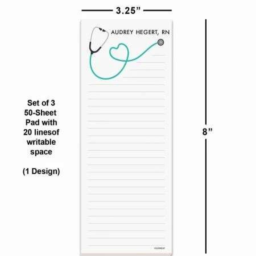 For Home * | Medical Personalized Shopping List Pads