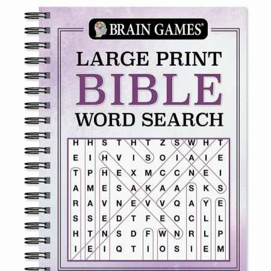 Holidays & Events * | Large Print Bible Word Search Brain Games