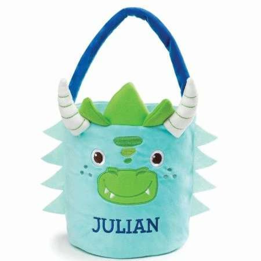 Holidays & Events * | Personalized Plush Dinosaur Easter Basket