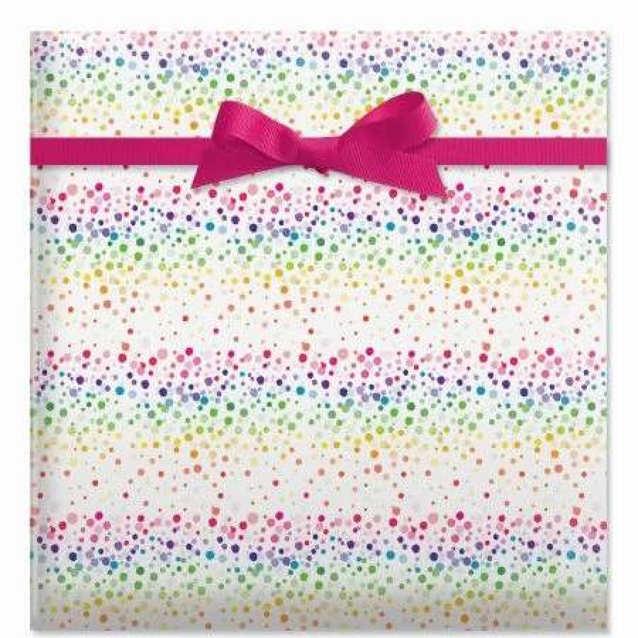 Wrapping Paper * | Birthday Cupcakes/Happy Birthday Confetti Birthday Jumbo Rolled Gift Wrap