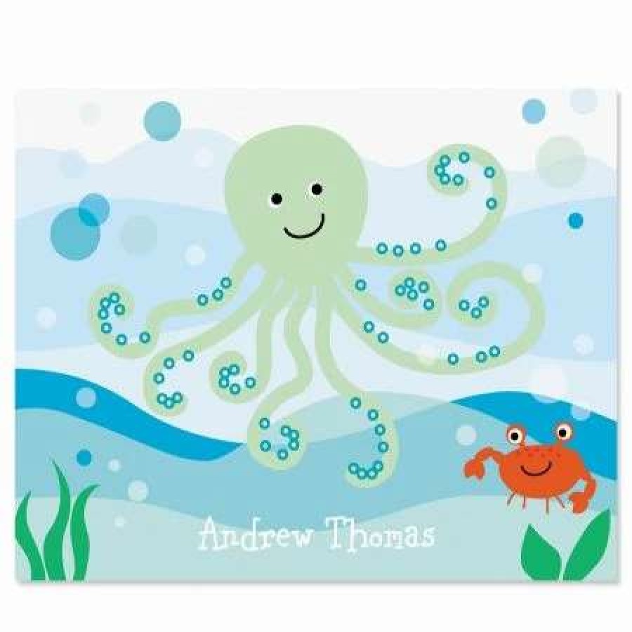 For Kids * | Octopus Personalized Note Cards