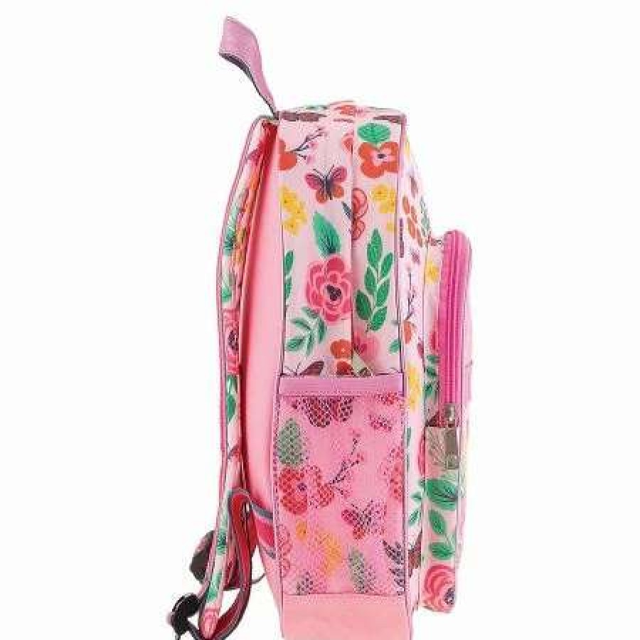 For Kids * | Classic Butterfly Floral Personalized Backpack By Stephen Joseph