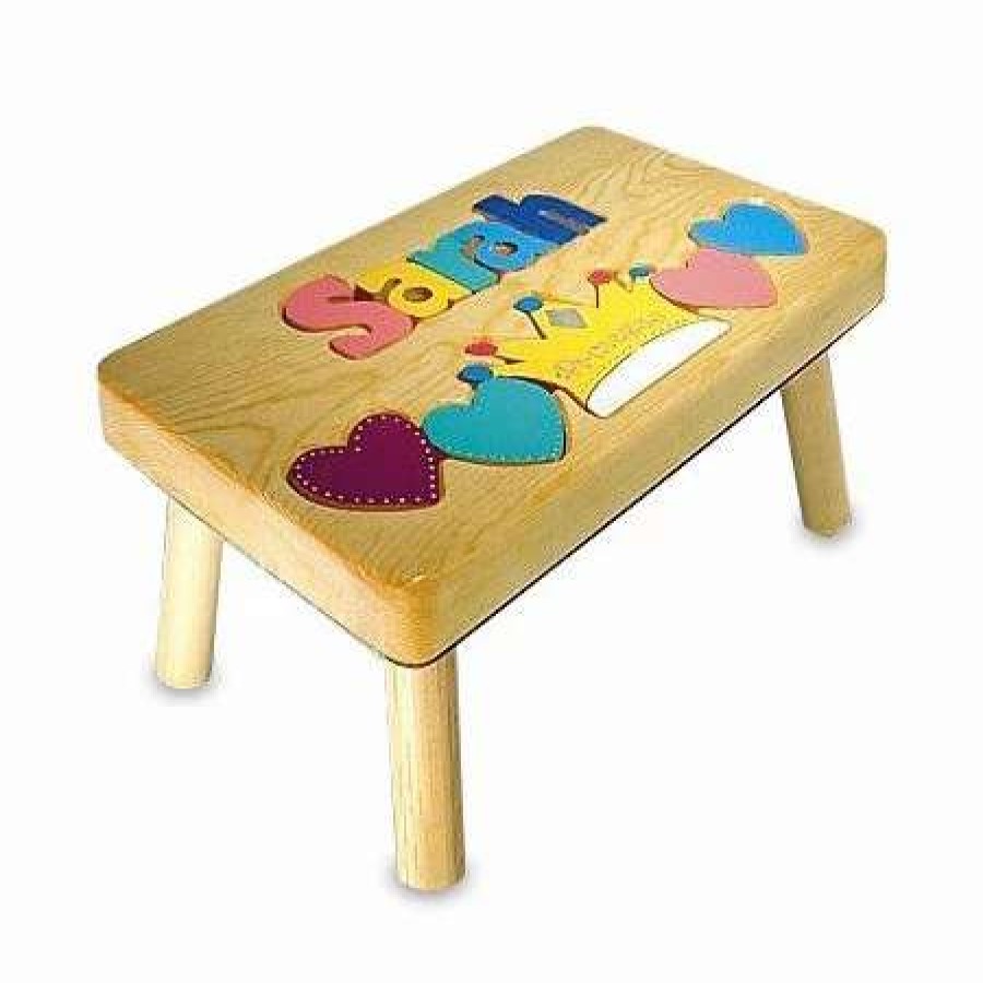 For Kids * | Princess Personalized Puzzle Footstool