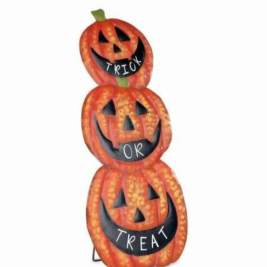 Holidays & Events * | Halloween Pumpkin Standing Sign