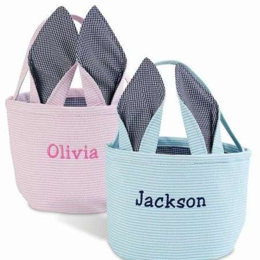 For Kids * | Bunny Ear Personalized Baskets