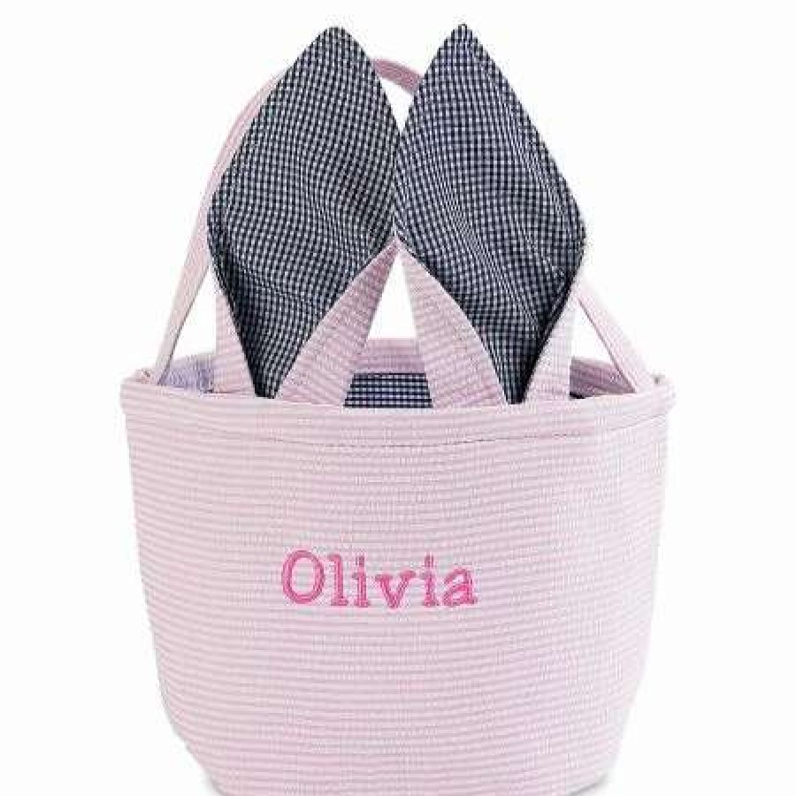 For Kids * | Bunny Ear Personalized Baskets