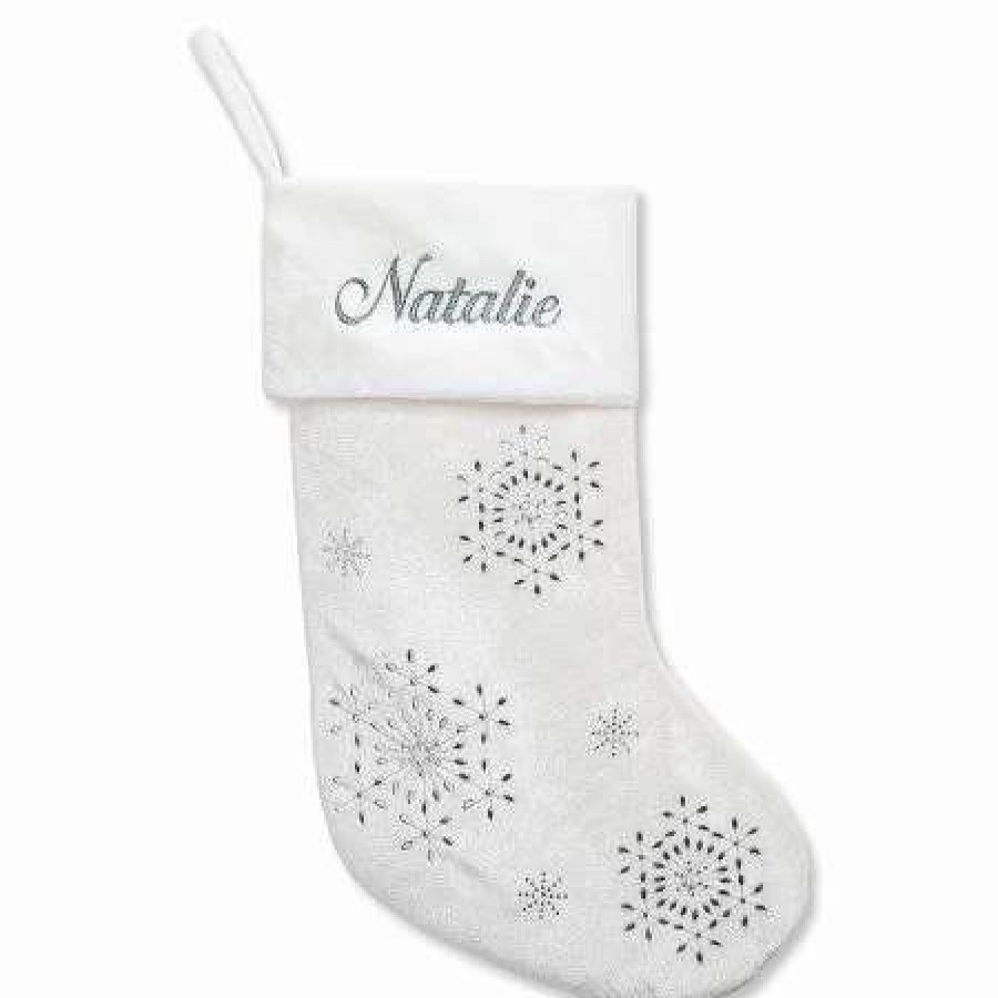 For Kids * | Ivory Velvet Personalized Christmas Stocking