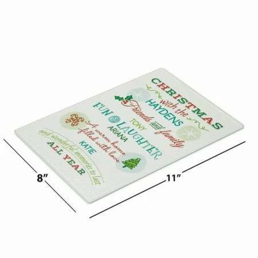 For Home * | Christmas With Tempered Glass Cutting Board