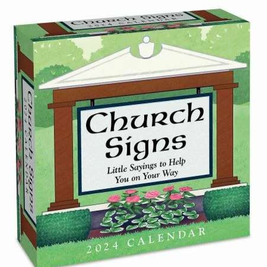 Gifts * | 2024 Church Signs Desk Calendar