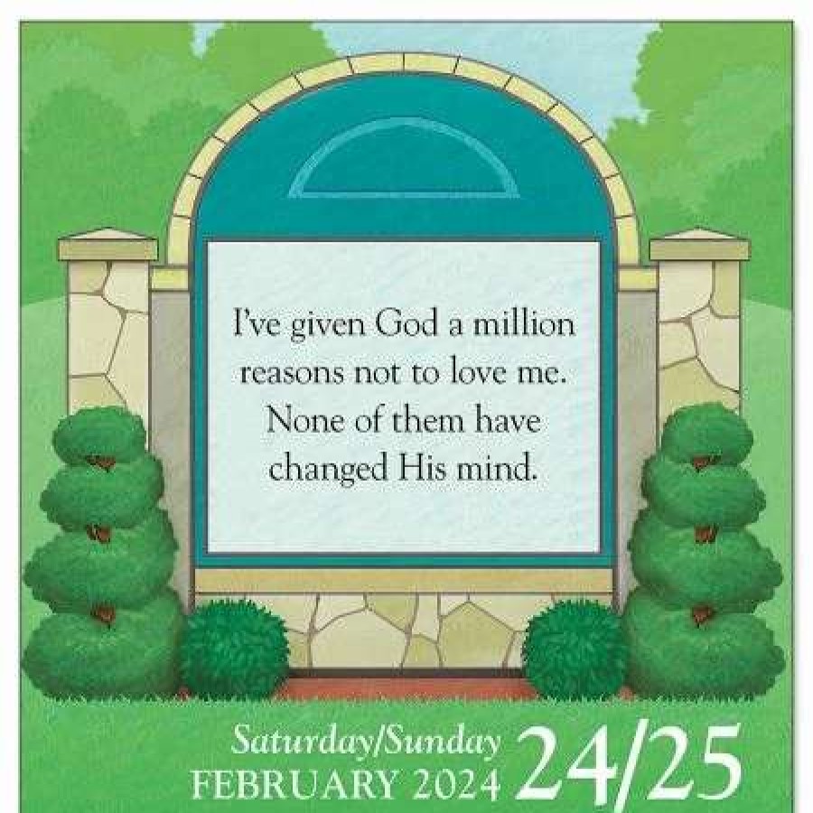 Gifts * | 2024 Church Signs Desk Calendar