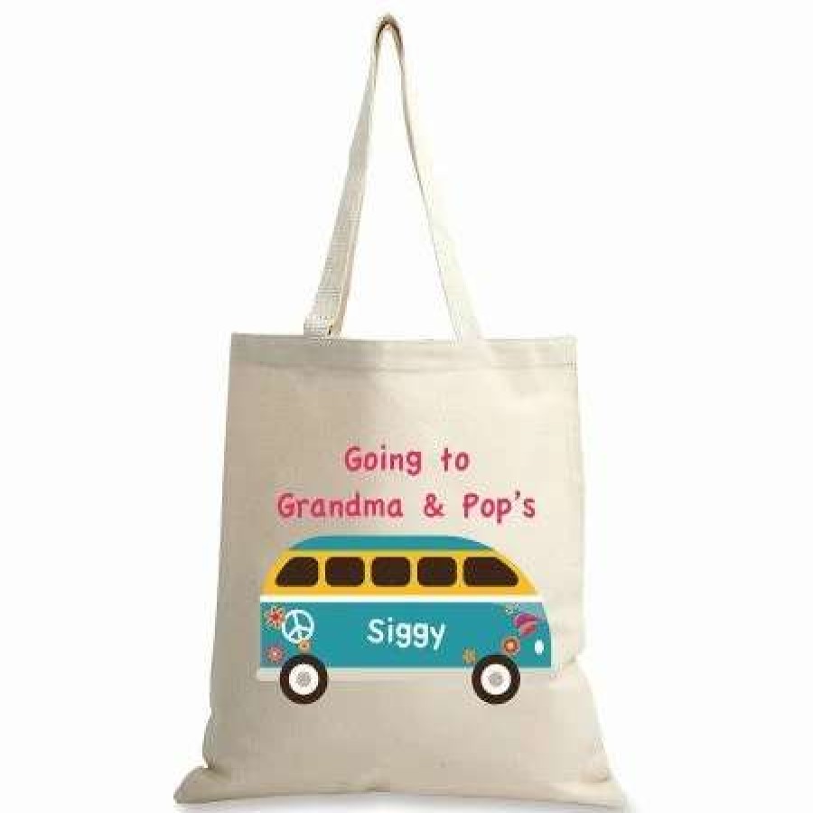 For Home * | Going To Personalized Canvas Tote