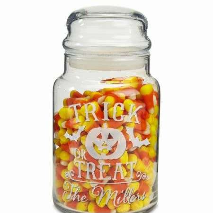 Holidays & Events * | Trick Or Treat Personalized Treat Jar