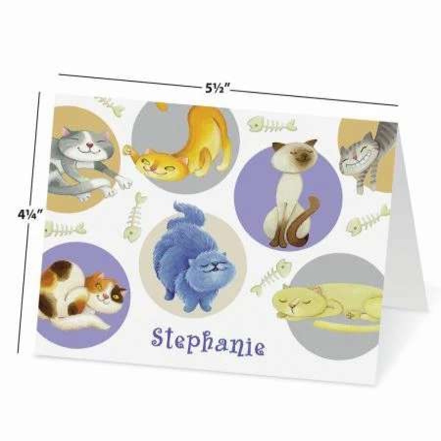 For Kids * | Cattitudes Personalized Note Cards