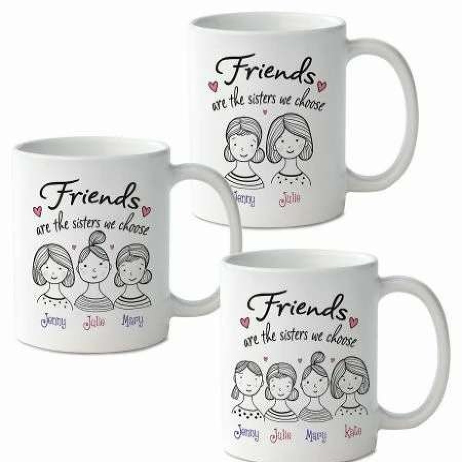 For Home * | Friends Are The Sisters Personalized Mug