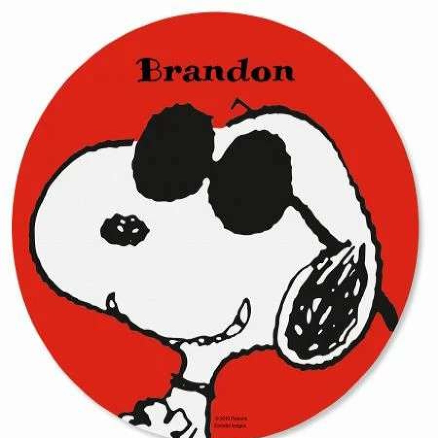 For Kids * | Snoopy Personalized Mouse Pad