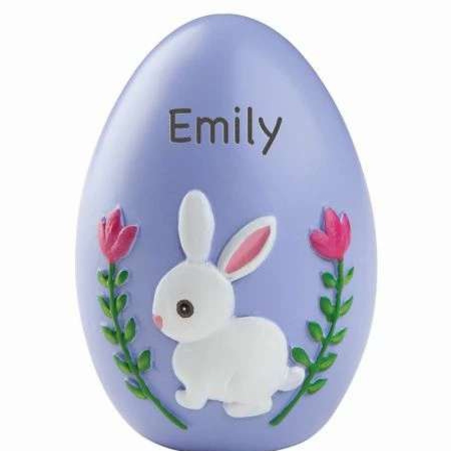 For Kids * | Purple Resin Personalized Easter Egg