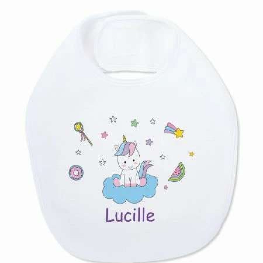 For Kids * | Baby Magical Unicorn Personalized Bib