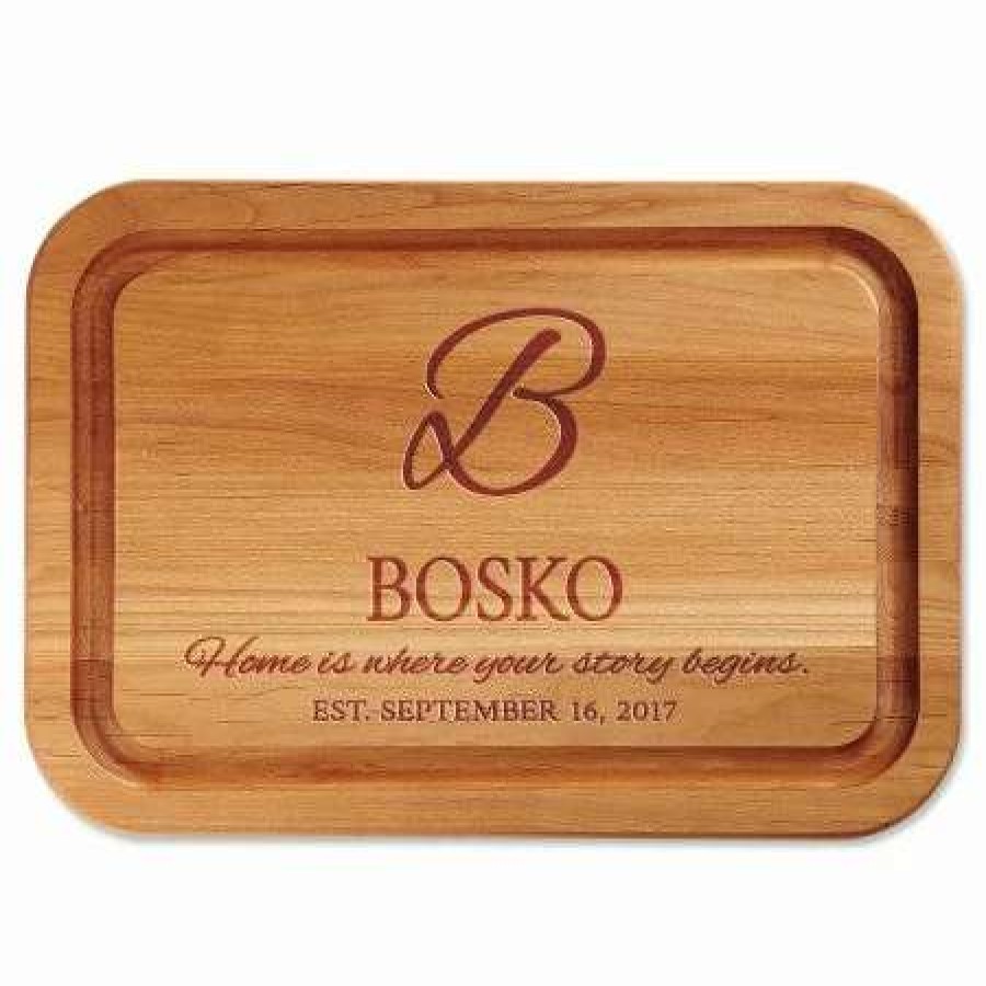 For Home * | Home Is Where Your Story Begins Engraved Wood Cutting Board