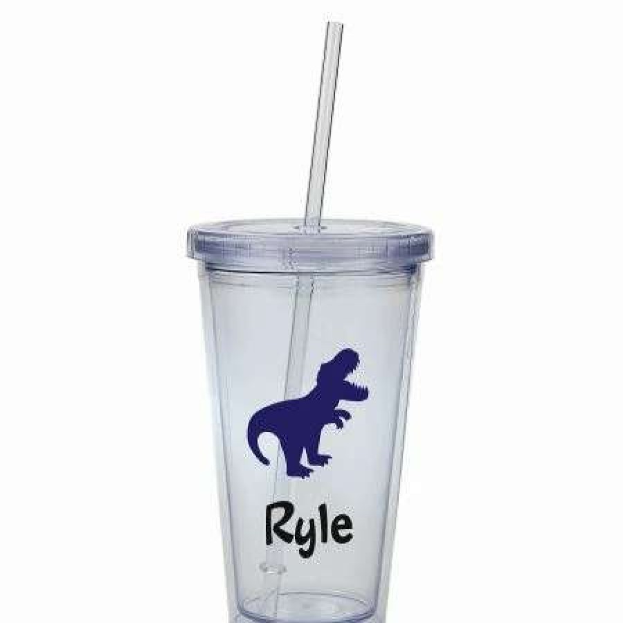 For Home * | T-Rex Acrylic Personalized Beverage Cup