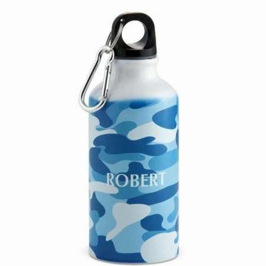 For Kids * | Blue Camo Water Bottle