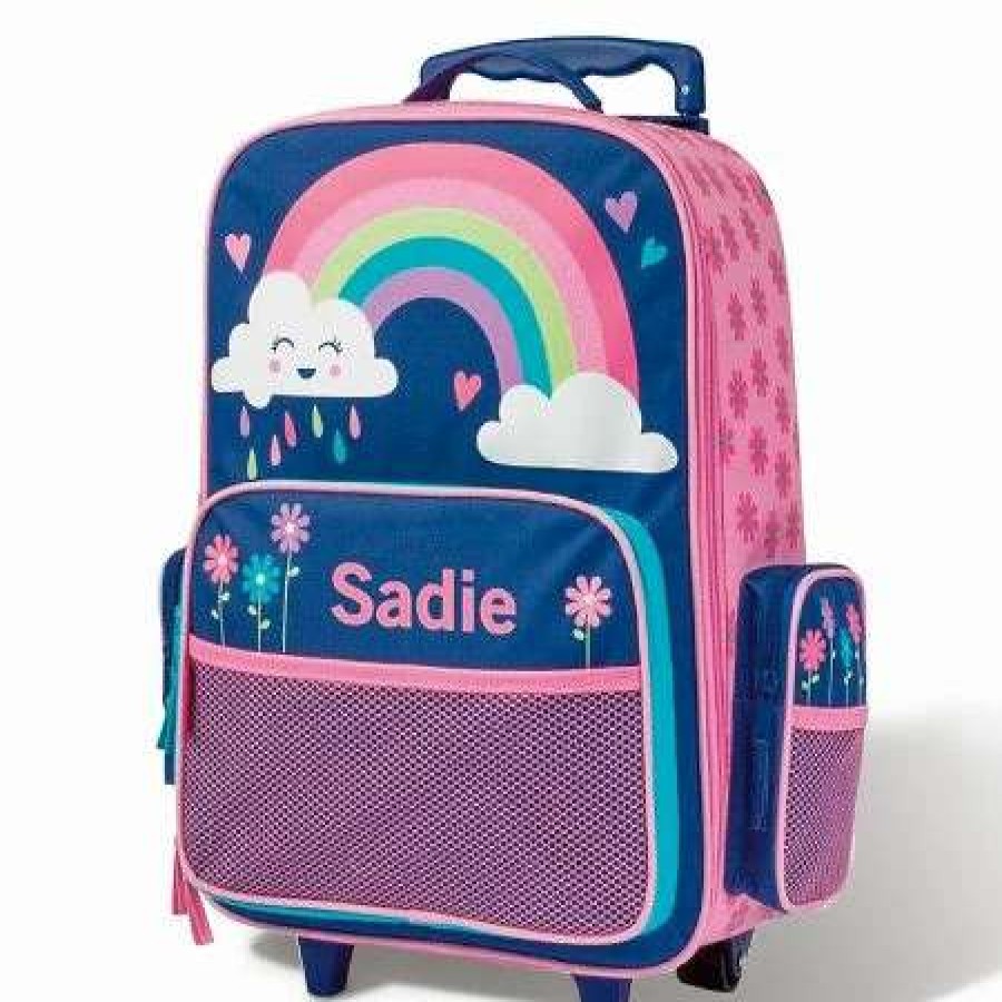 For Kids * | Rainbow 18 Personalized Rolling Luggage By Stephen Joseph