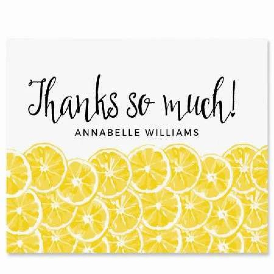 For Kids * | Lemons Personalized Thank You Cards