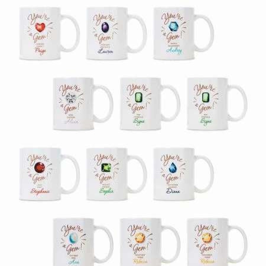 For Home * | Birthstone Personalized Mug