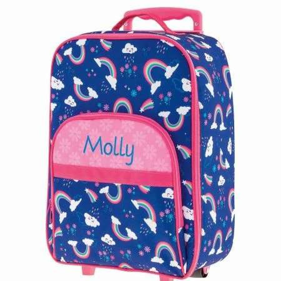 For Kids * | All-Over Rainbow 18 Personalized Rolling Luggage By Stephen Joseph