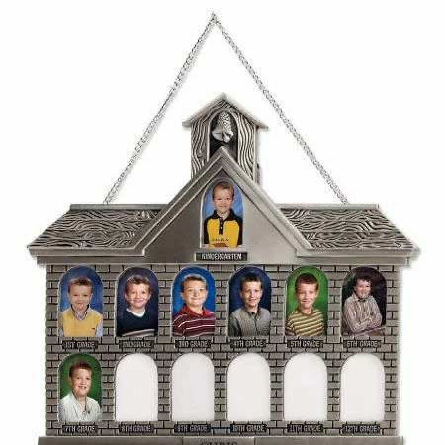 Holidays & Events * | Antique Silver Tone Schoolhouse Frame