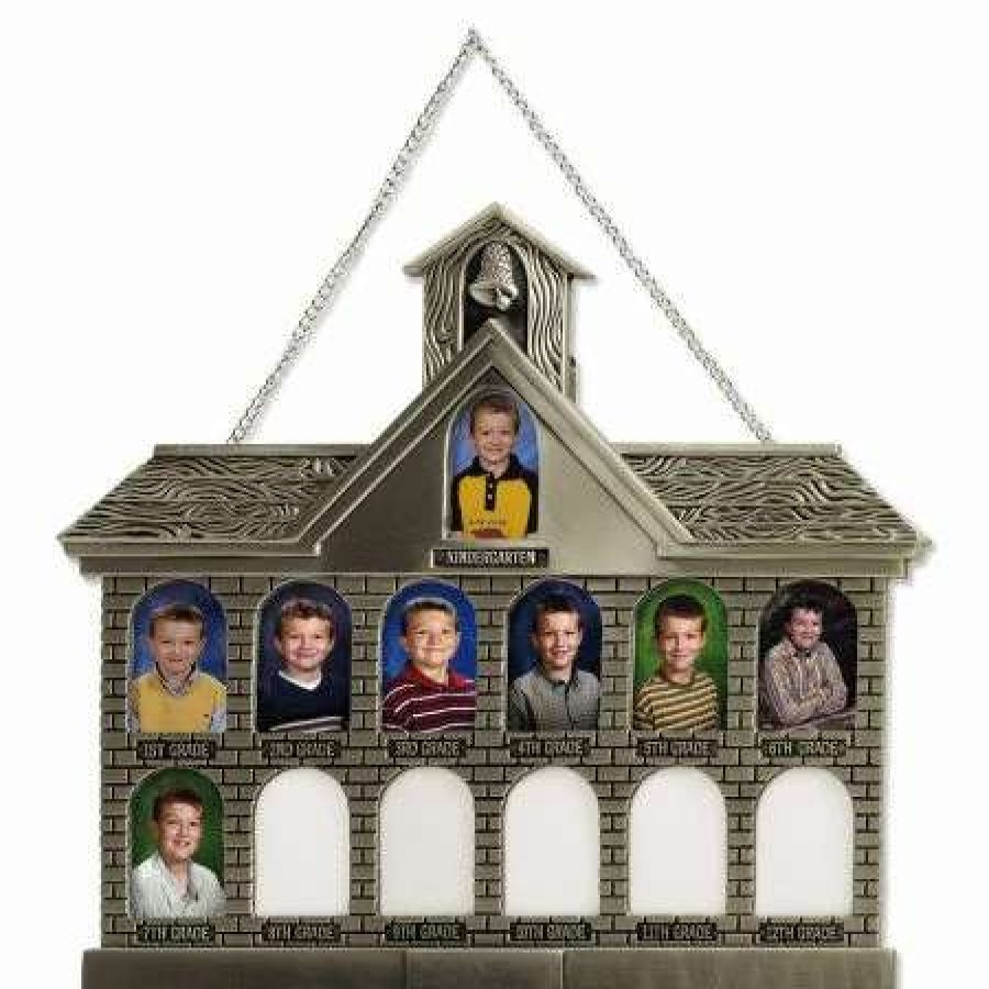 Holidays & Events * | Antique Silver Tone Schoolhouse Frame